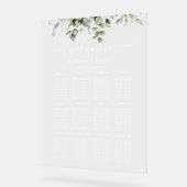 Plan de table de mariage avec verdure (Angle)