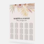 Plan de table de mariage botanique boho neutre (Angle)