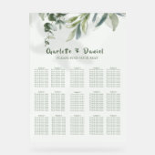 Plan de table de mariage botanique moderne organiq (Recto)