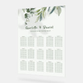 Plan de table de mariage botanique moderne organiq (Angle)