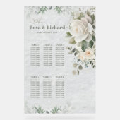 Plan de table de mariage botanique pastel romantiq (Recto)