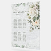 Plan de table de mariage botanique pastel romantiq (Angle)