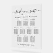 Plan de table de mariage chic pour 10 tables (Angle)