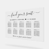 Plan de table de mariage chic pour 10 tables (Angle)