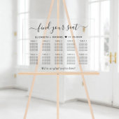 Plan de table de mariage chic pour 10 tables