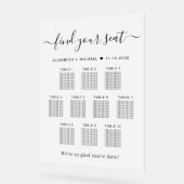 Plan de table de mariage chic pour 10 tables givré (Angle)