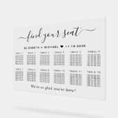 Plan de table de mariage chic pour 12 tables (Angle)