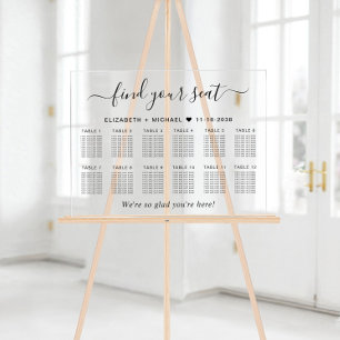 Plan de table de mariage chic pour 12 tables
