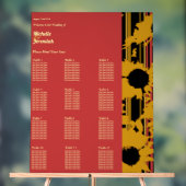 Plan de table de mariage Coucher de soleil Tournes (Neutre)