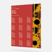 Plan de table de mariage Coucher de soleil Tournes (Angle)