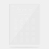Plan de table de mariage élégant (Recto)