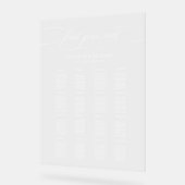 Plan de table de mariage élégant (Angle)