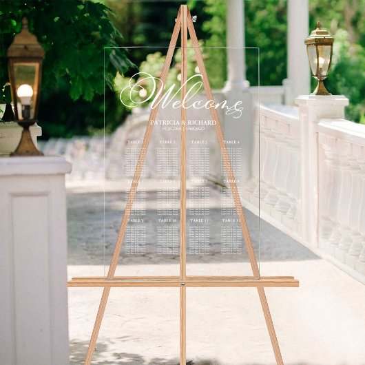 Plan de table de mariage élégant