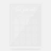 Plan de table de mariage élégant (Recto)
