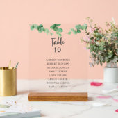 Plan de table de mariage élégant au eucalyptus (Mariage)