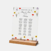 Plan de table de mariage élégant avec fleurs sauva (Angle)