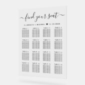 Plan de table de mariage élégant pour 16 tables (Angle)