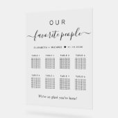 Plan de table de mariage élégant pour 8 tables (Angle)