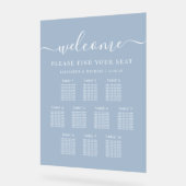 Plan de table de mariage moderne 10 tables bleu po (Angle)