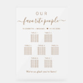 Plan de table de mariage Our Favorite People 7 (Recto)