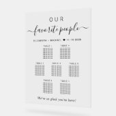 Plan de table de mariage Our Favorite People 7 (Angle)