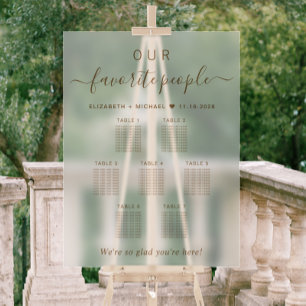 Plan de table de mariage Our Favorite People 7
