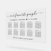 Plan de table de mariage pour 10 tables avec les p (Angle)