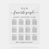 Plan de table de mariage pour 12 personnes préféré (Recto)