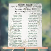 Plan de table de mariage pour jardin botanique (Neutre)