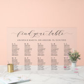 Plan de table de mariage simple par ordre alphabét (Mariage)