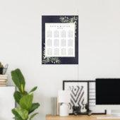 Plan de table de mariage tableau noir avec verdure (Bureau à domicile)