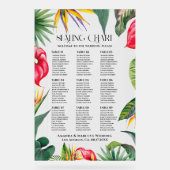 Plan de table de mariage tropical (Recto)