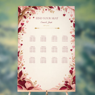 plan de table mariage tomber amoureux