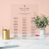 Plan de table minimaliste Mariage Alphabétique (Mariage)