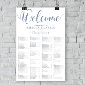 Plan de tableau alphabétique du tableau de sièges