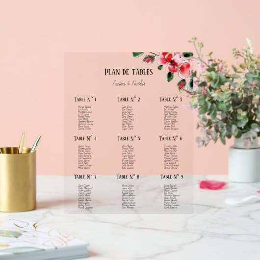 Plan de tables (Mariage)