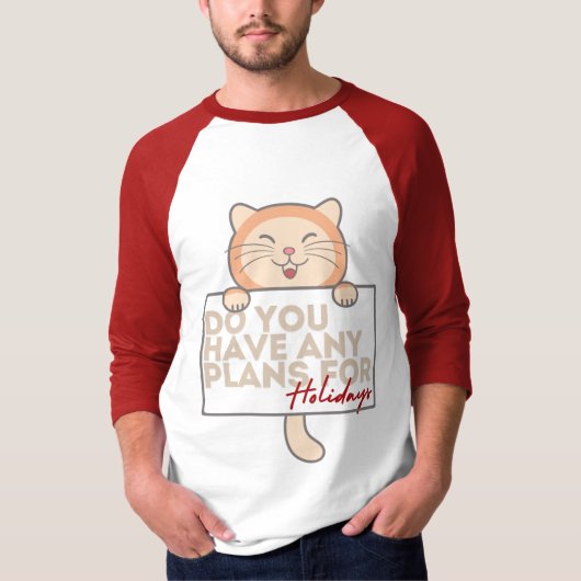 Plan de vacances pour hommes t-shirt kitty (Devant)
