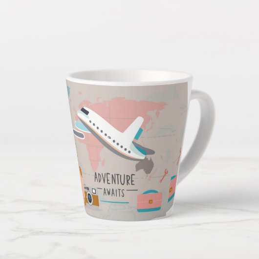 Plan de voyage Mug (Angle droit)