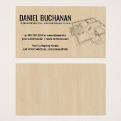 Plan de vue d'ensemble | Fond en bois (Devant & derrière)