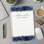 Plan D'Entreprise Marine Bleu Et Or Aquarelle<br><div class="desc">Améliorez votre style professionnel avec ce planificateur d'affaires bleu marine et or aquarelle. Conçu pour les femmes qui apprécient l'élégance et la fonctionnalité, ce planificateur combine un design d'aquarelle sophistiqué et une organisation pratique. Les luxueuses oeuvres de marine et d'or apportent une touche raffinée à votre planification quotidienne. Idéal pour...</div>
