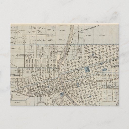 Plan Des Moines, Polk County, Iowa Briefkaart (Voorkant)