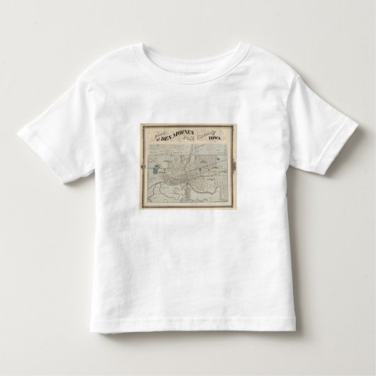 Plan Des Moines, Polk County, Iowa Kinder Shirts (Voorkant)