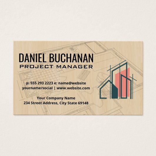 Plan directeur | Bois | Logo de l'architecte (Devant)