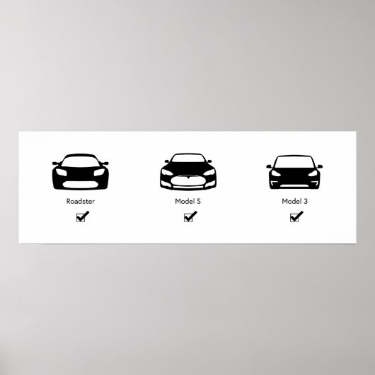 Plan directeur Tesla | Poster Matte (Devant)