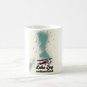 Plan du lac de Staz Suisse Plan du lac Café Mug