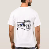 Plan een gepersonaliseerde Vaderdag T-shirt (Achterkant)