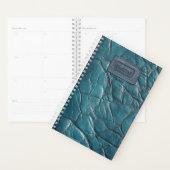 Plan en cuir - Bleu Océan (Devant avec enveloppe)