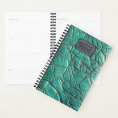 Plan en cuir - Caraïbes Turquoise (Devant avec enveloppe)