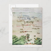 Plan en uitzicht van de Waterloopslag Briefkaart (Voorkant / Achterkant)