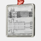 Plan en verhoging van Cluny Abbey Metalen Ornament (Links)